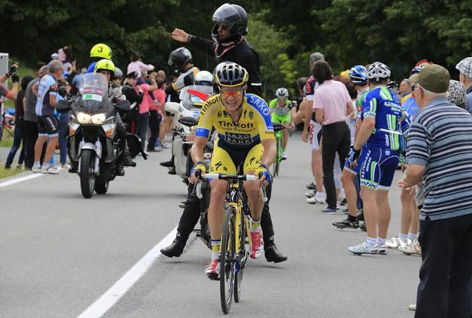 Michael Rogers (Tinkoff-Saxo) solos to the stage win in the Giro d'Italia