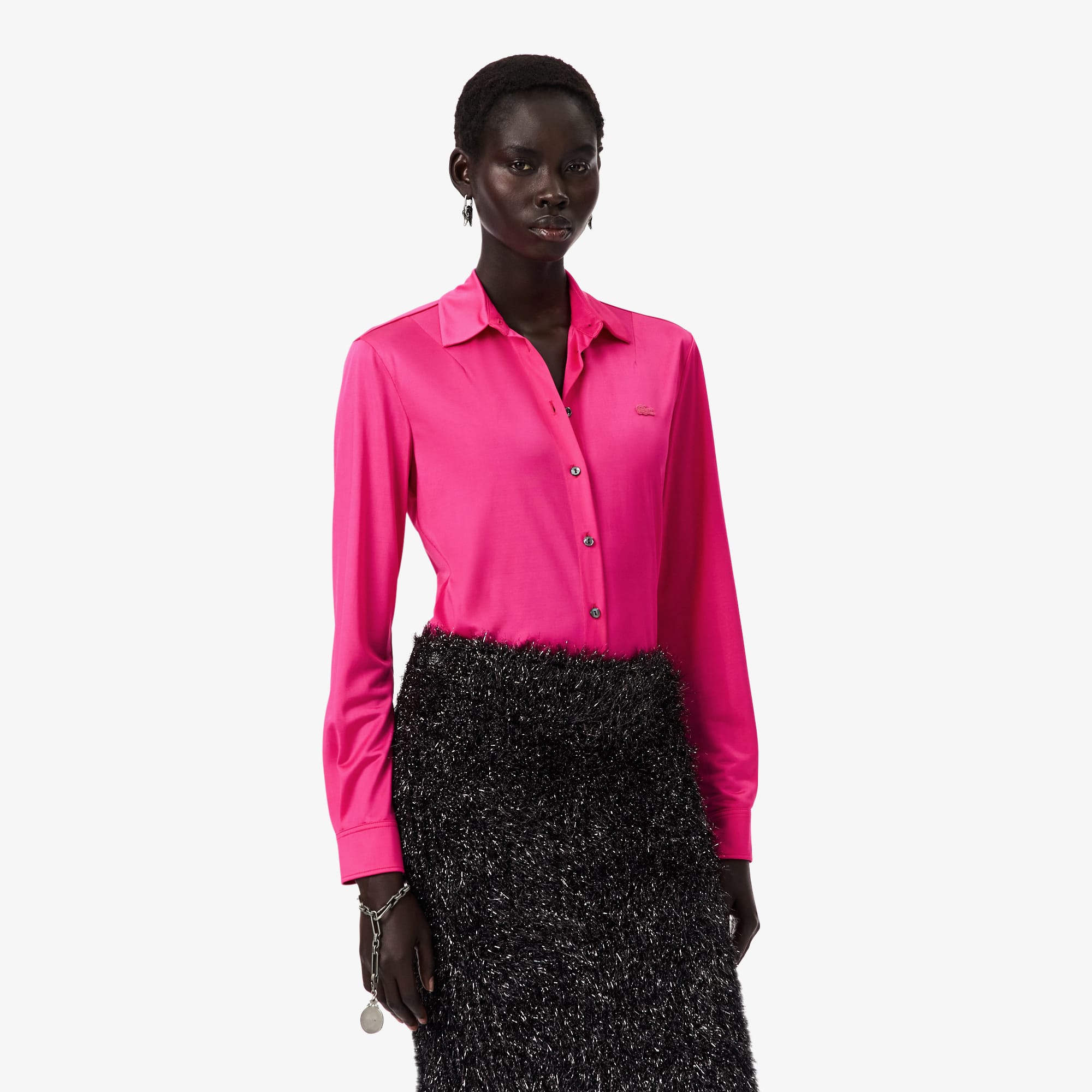 Runway Satin Slim Fit Shirt