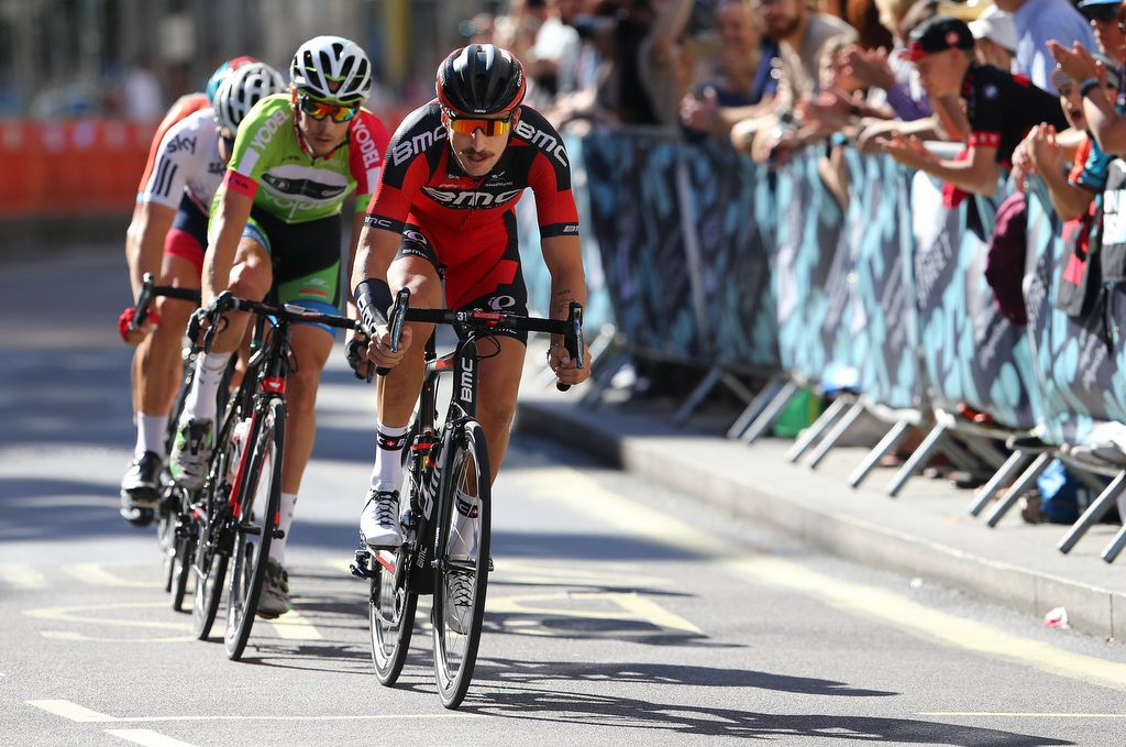 Taylor Phinney (BMC) drives the breakaway