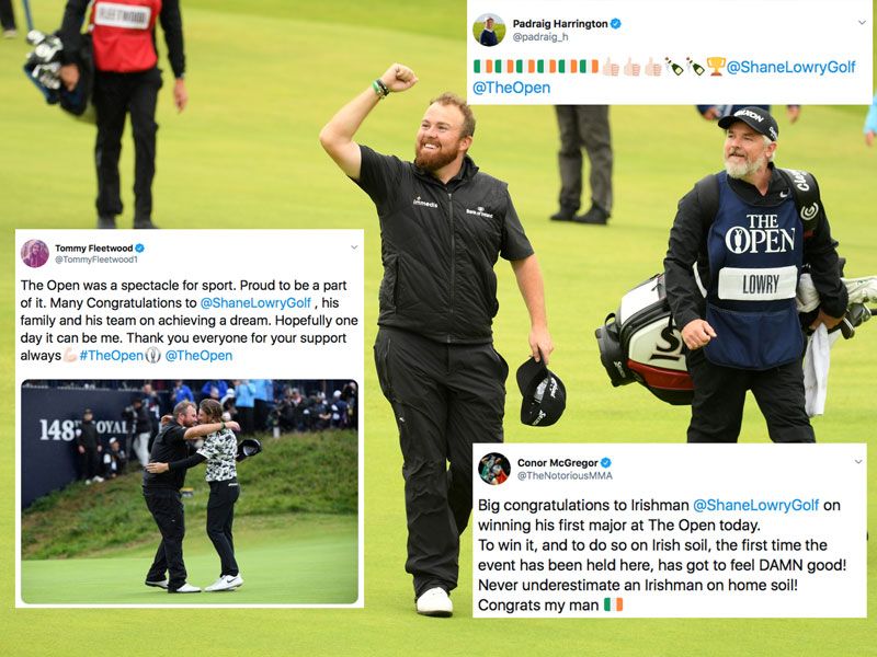 How Social Media Reacted To Shane Lowry&#039;s Open Win