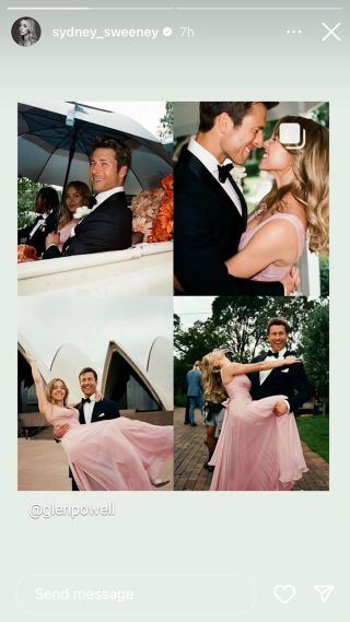Sydney Sweeney's BTS film photos of her and Glen Powell on Anyone but You