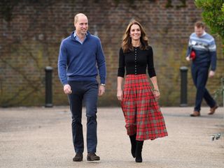 Prince William, Duke of Cambridge and Catherine, Duchess of Cambridge host a Christmas party for families of military personnel deployed in Cyprus at Kensington Palace on December 4, 2018 in London, England