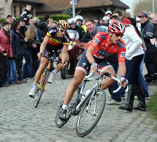 Fabian Cancellara and Tom Boonen, Tour of Flanders 2010