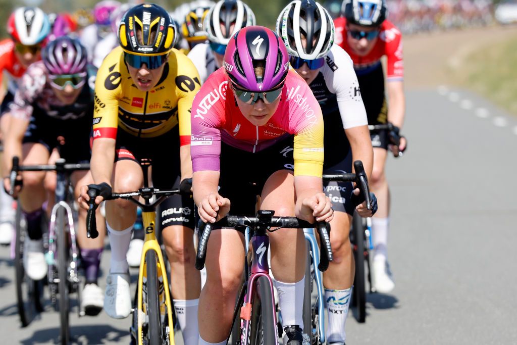 LELYSTAD NETHERLANDS AUGUST 30 Lonneke Uneken of Netherlands and Team SD Worx and Team SD Worx competes during the 25th Simac Ladies Tour 2022 Stage 1 a 1412km stage from Lelystad to Lelystad SLT2022 UCIWWT on August 30 2022 in Lelystad Netherlands Photo by Bas CzerwinskiGetty Images