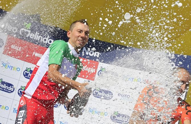 Ivan Santaromita (BMC) celebrates his victory