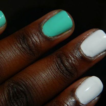 color blocking on nails trends