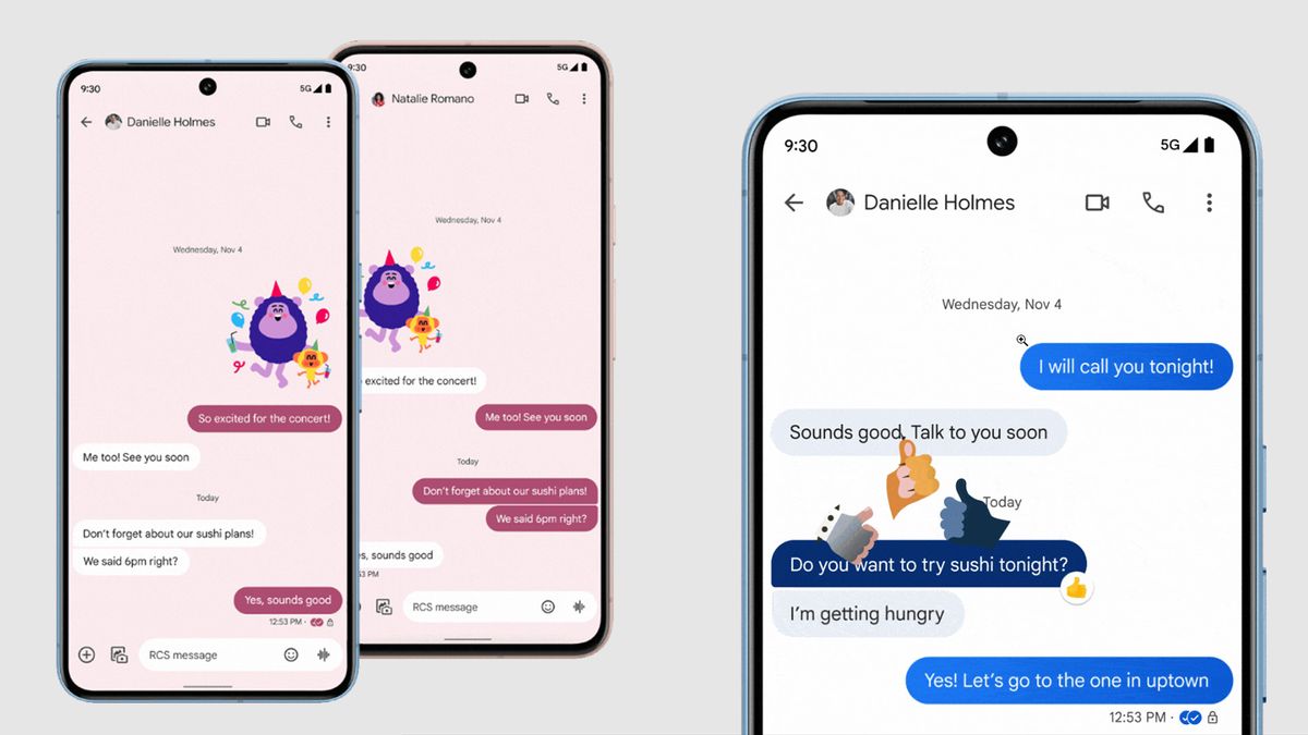 New Google Messages update makes it look a bit like the iPhone's Messages  app | TechRadar