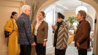 Selena Gomez, Steve Martin, Amy Schumer, Shirley MacLaine and Martin Short in Only Murders in the Building