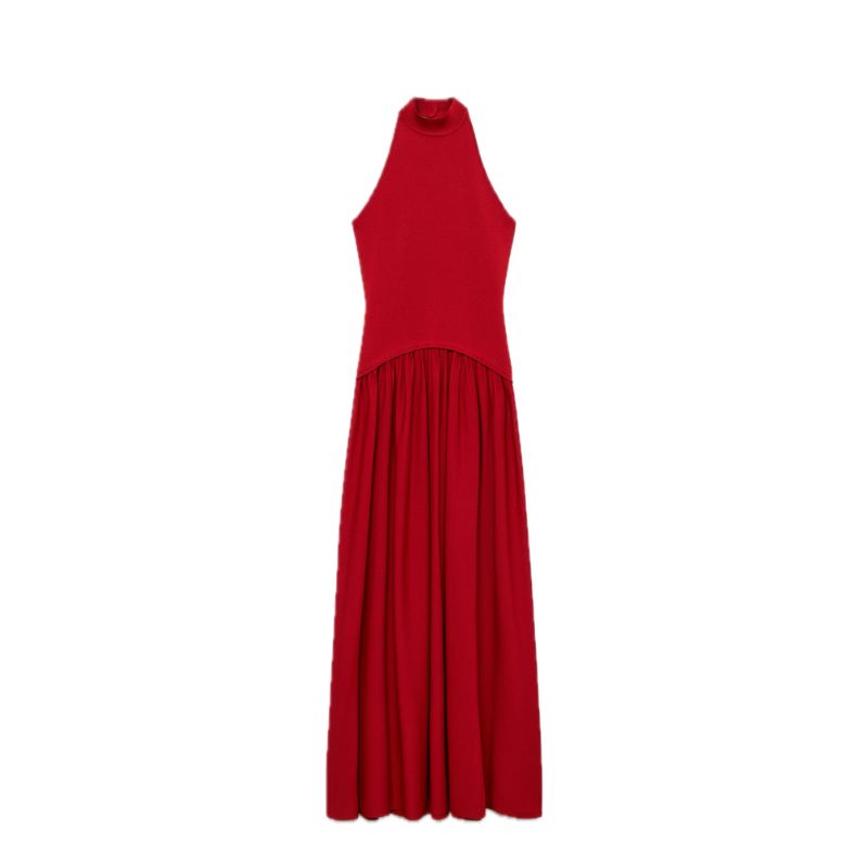 Mango, Halter-neck knitted dress