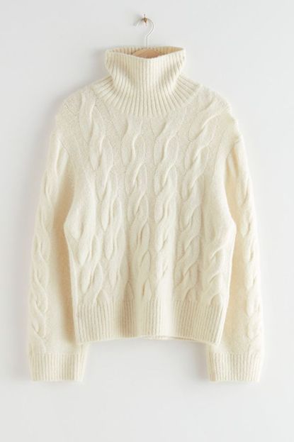 & Other Stories Oversized Alpaca Blend Turtleneck Knit Sweater