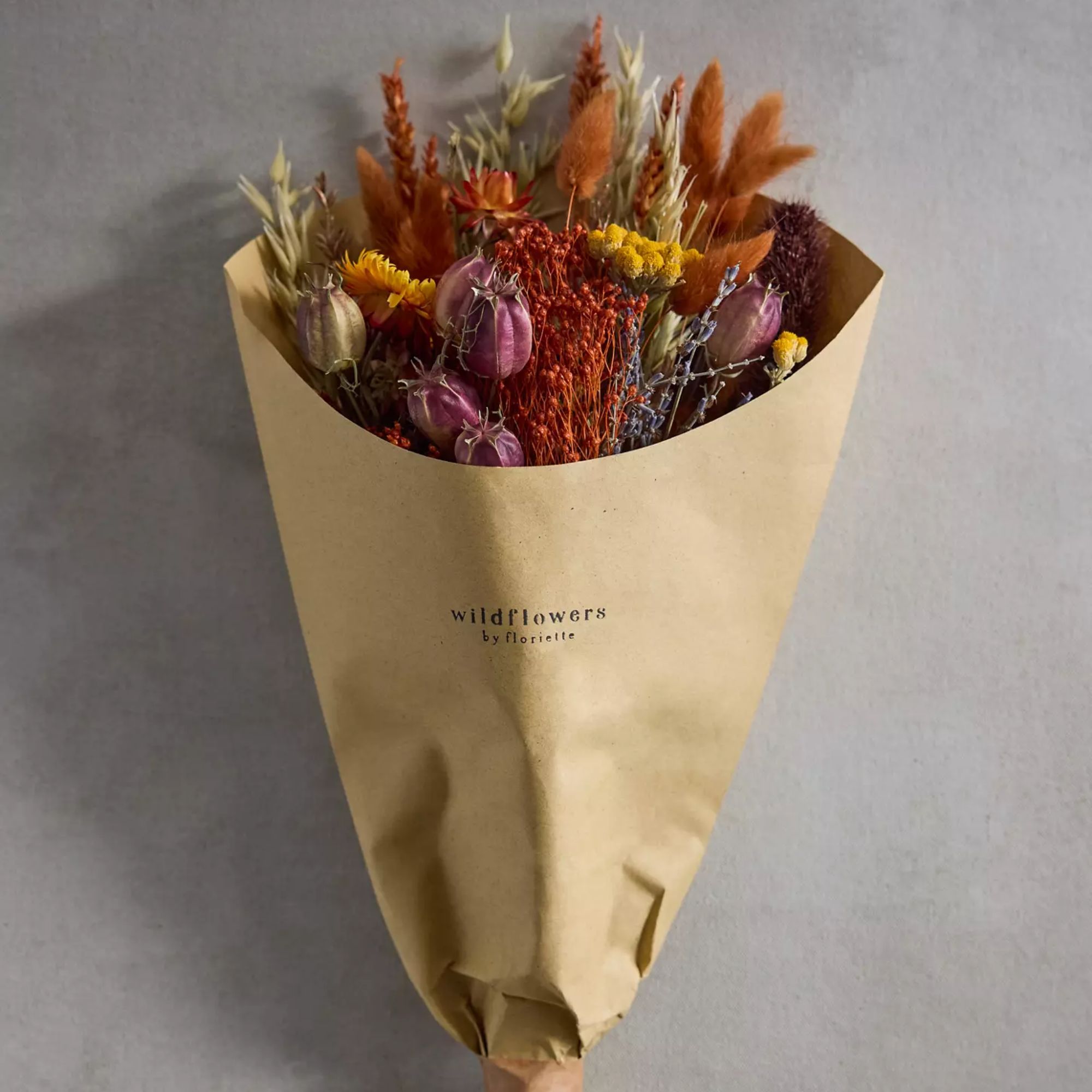 Fall dried flower bouquet