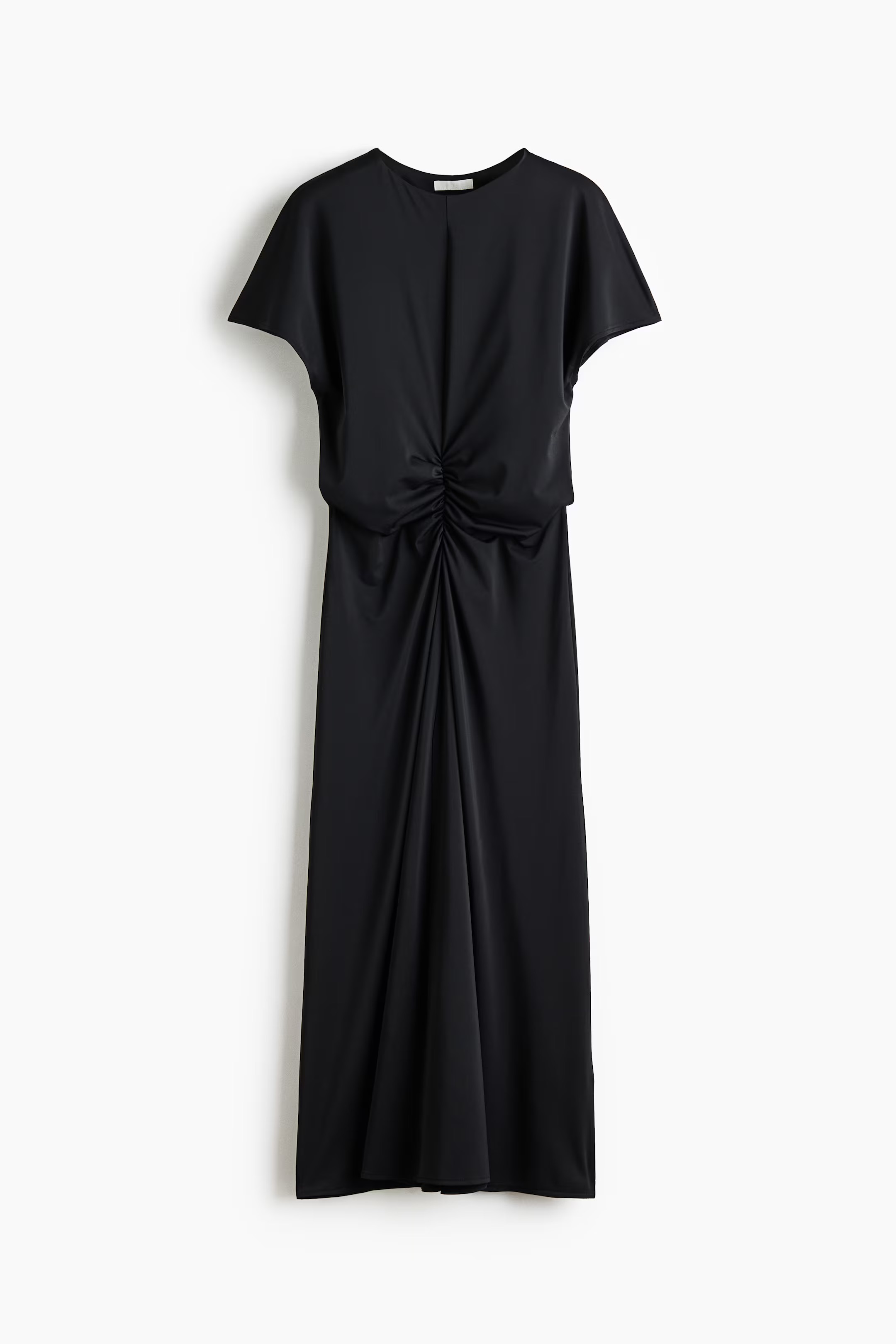 H&M, Ruched Cap-Sleeved Dress