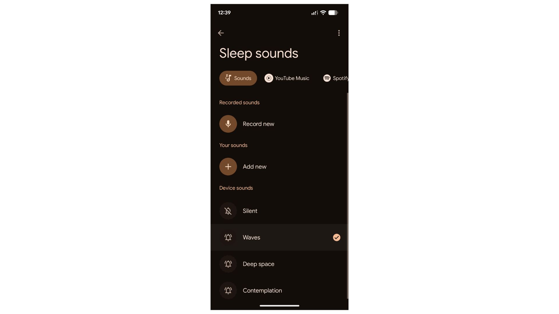 Google Clock App Sleep Sounds