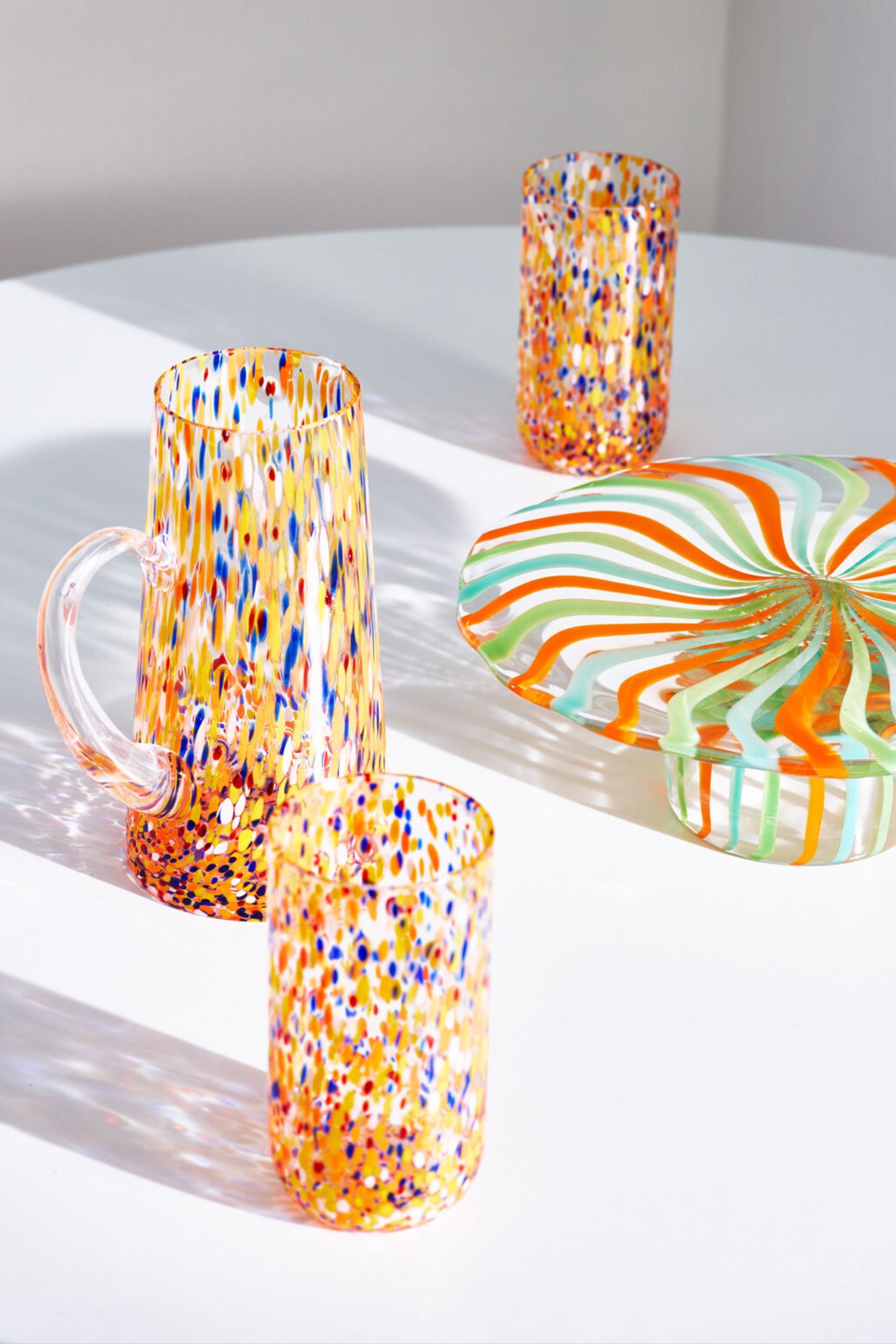 Oliver Bonas, Fiesta Glass Confetti Serving Jug