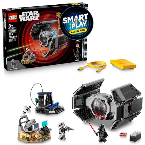 Lego Star Wars Smart Play: Darth Vader&amp;rsquo;s Tie Fighter Interactive Building Toy - All-In-One Set - Reacts to How You Move and Play With a Smart Brick - Gift for Boys, Girls and Kids Ages 8+ - 75421