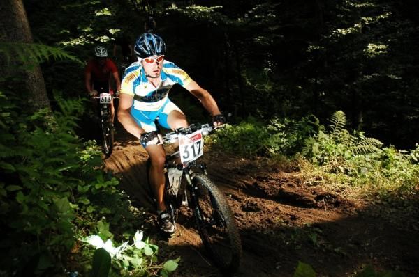 A racer at the Granite Marathon in Austria.