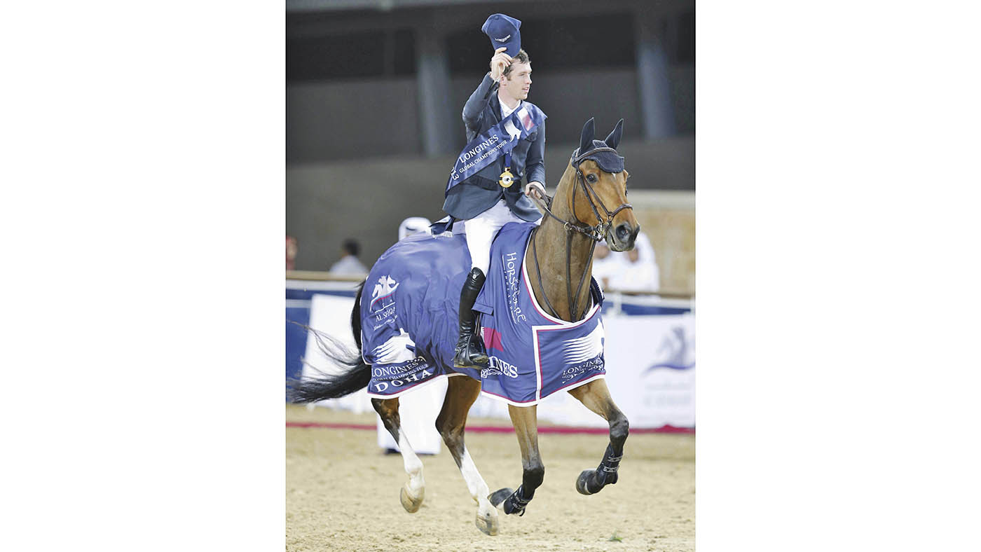 Longines Global Champions Tour of Doha SCOTT BRASH riding HELLO SANCTOS