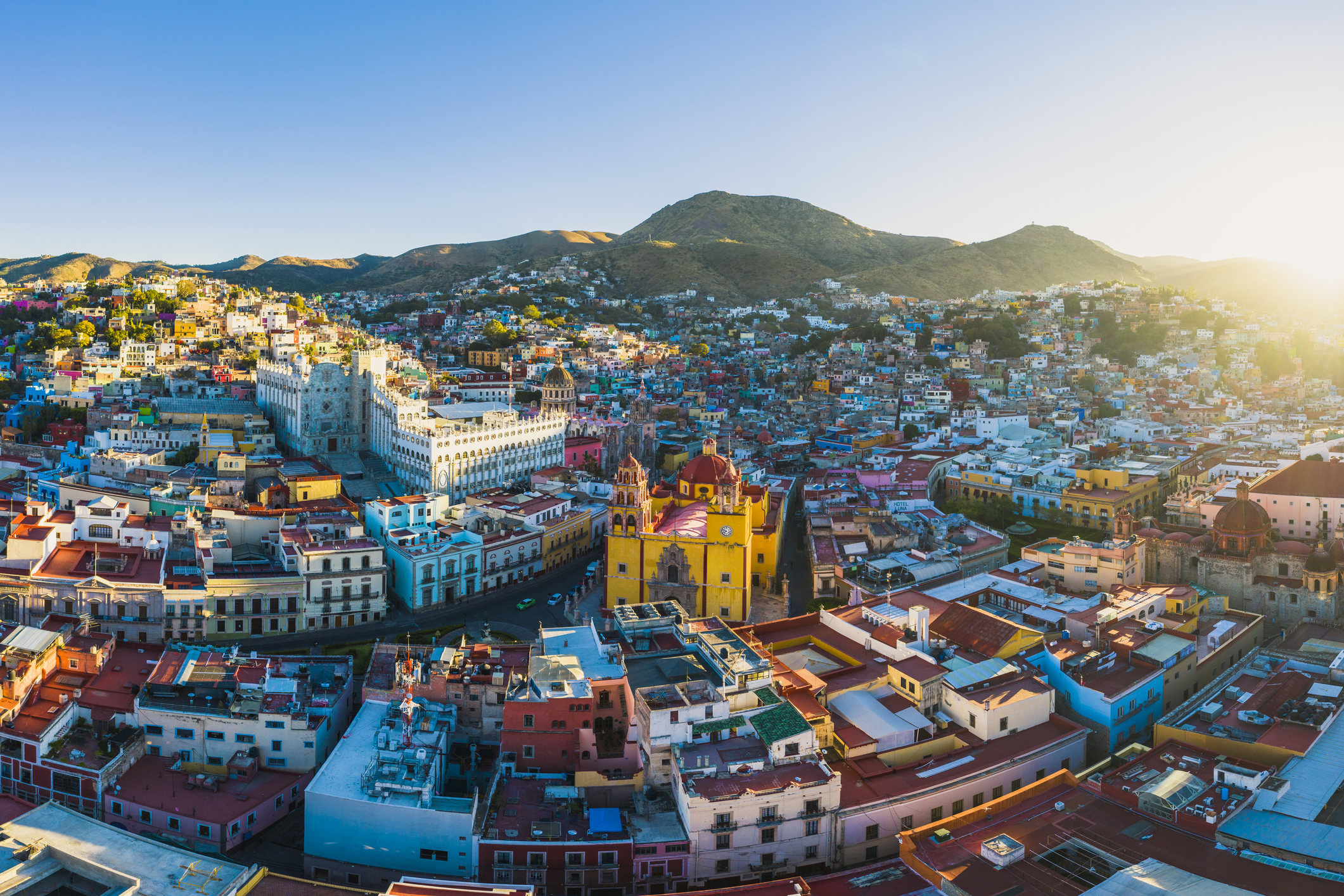 Aerial view of Guanajuato, Mexico