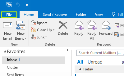 archive messages in outlook 2016 for mac