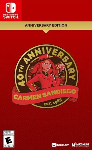 Carmen Sandiego 40th Anniversary Edition Nintendo Switch