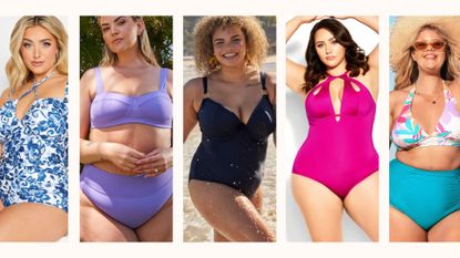 best tummy control swimsuits: yours clothing, knix, Bravissimo, evans, cupshe