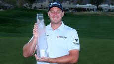 Sepp Straka with The American Express trophy