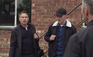 Corey Brent tries to do a runner in Coronation Street