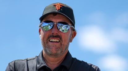 Phil Mickelson pictured wearing sunglasses
