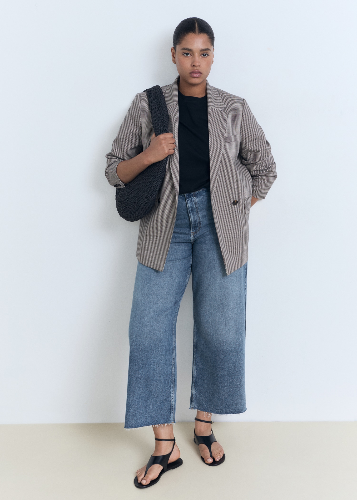 Catherin Culotte High-Rise Jeans - Women | Mango United Kingdom