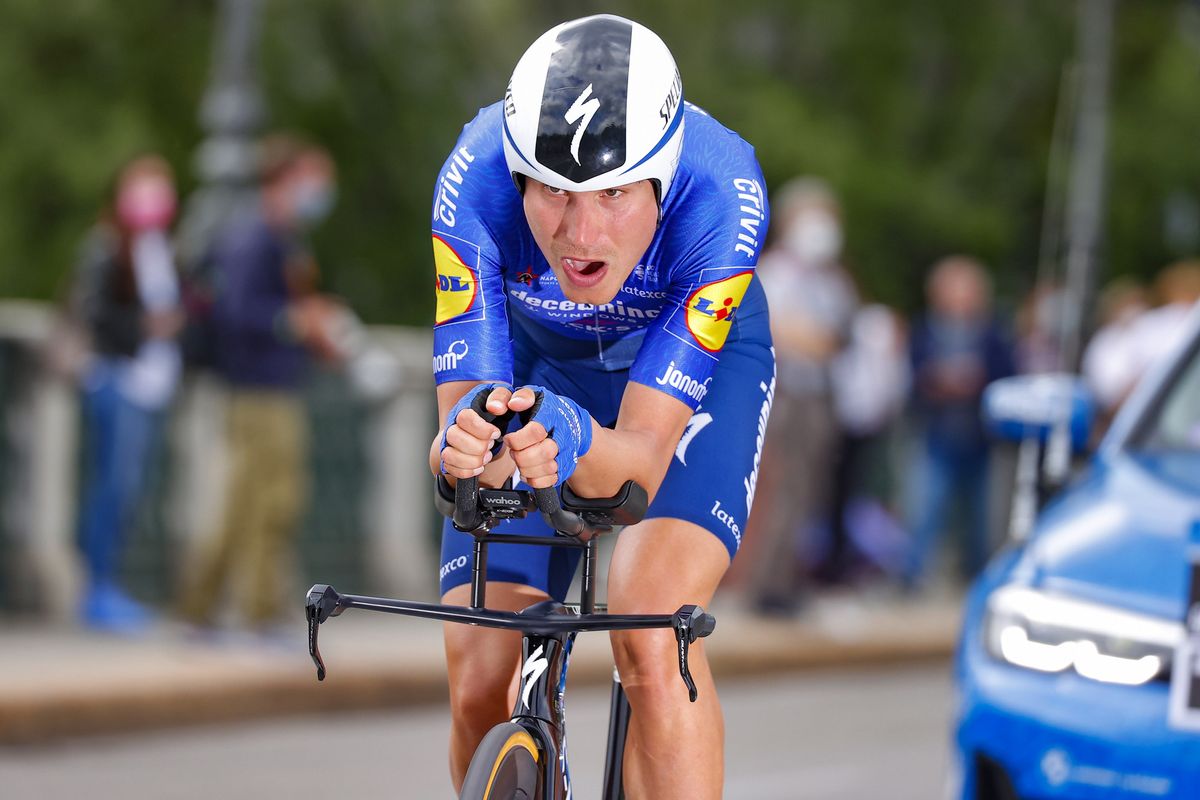 Giro d'Italia 2021 - 104th Edition - 1st stage Torino - Torino 8,6 km - 08/05/2021 - Fausto Masnada (ITA - Deceuninck - Quick-Step) - photo Luca Bettini/BettiniPhoto&Acirc;&copy;2021