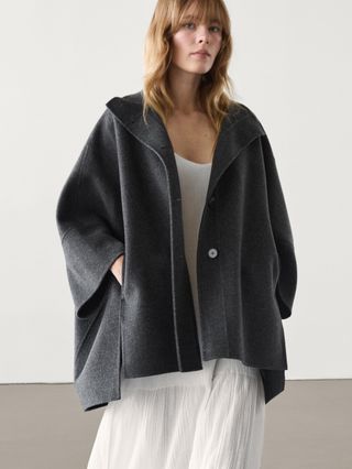 Massimo Dutti Voluminous Cape