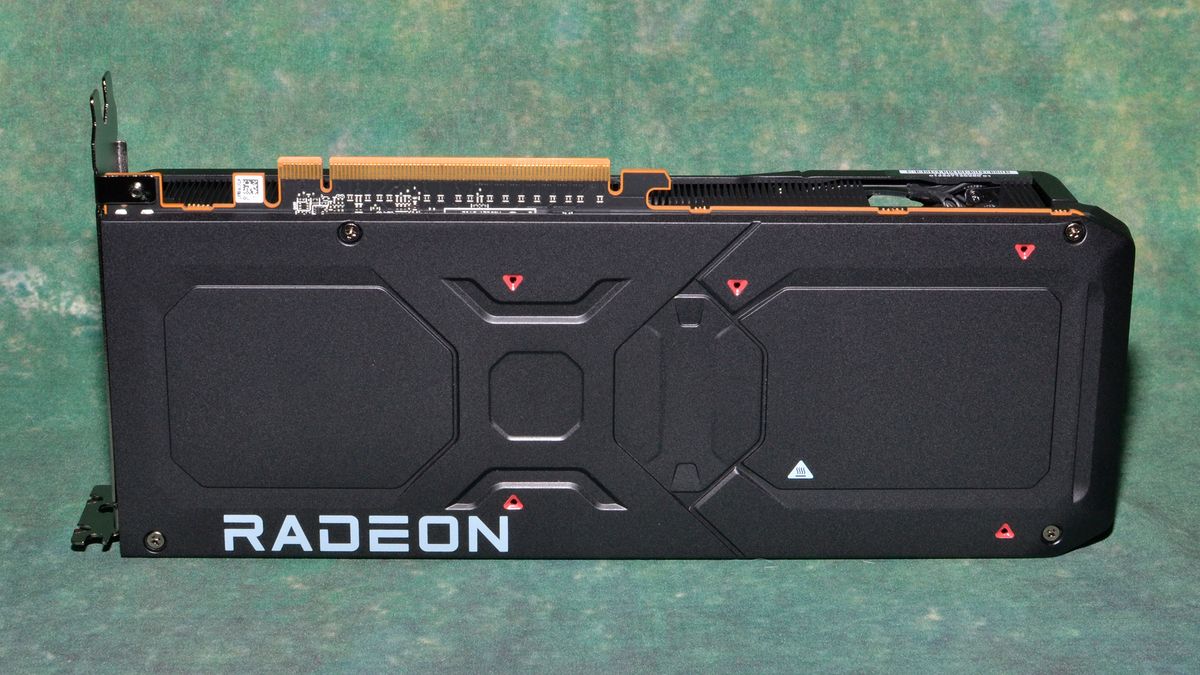 AMD Radeon RX 7800 XT reference card photos