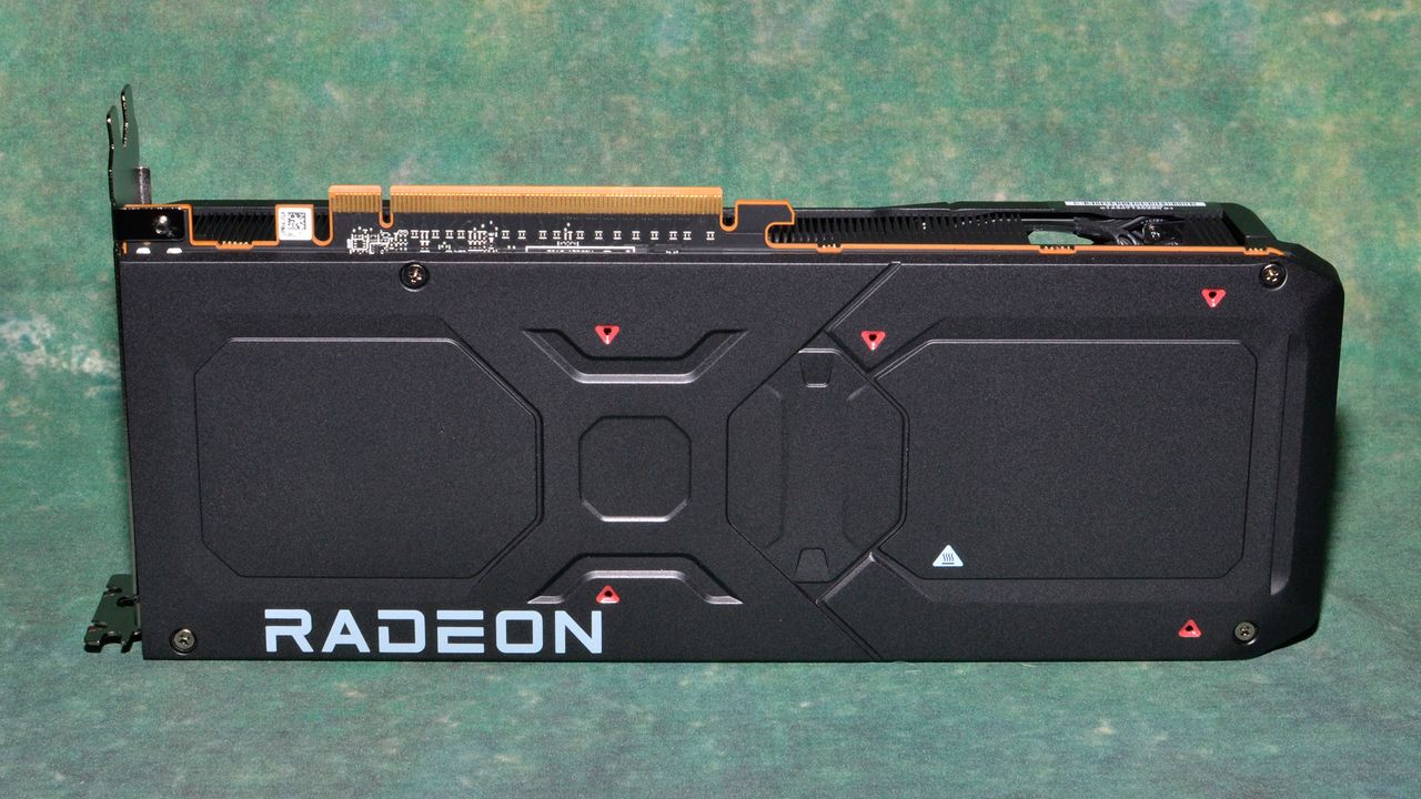 AMD Radeon RX 7800 XT reference card photos