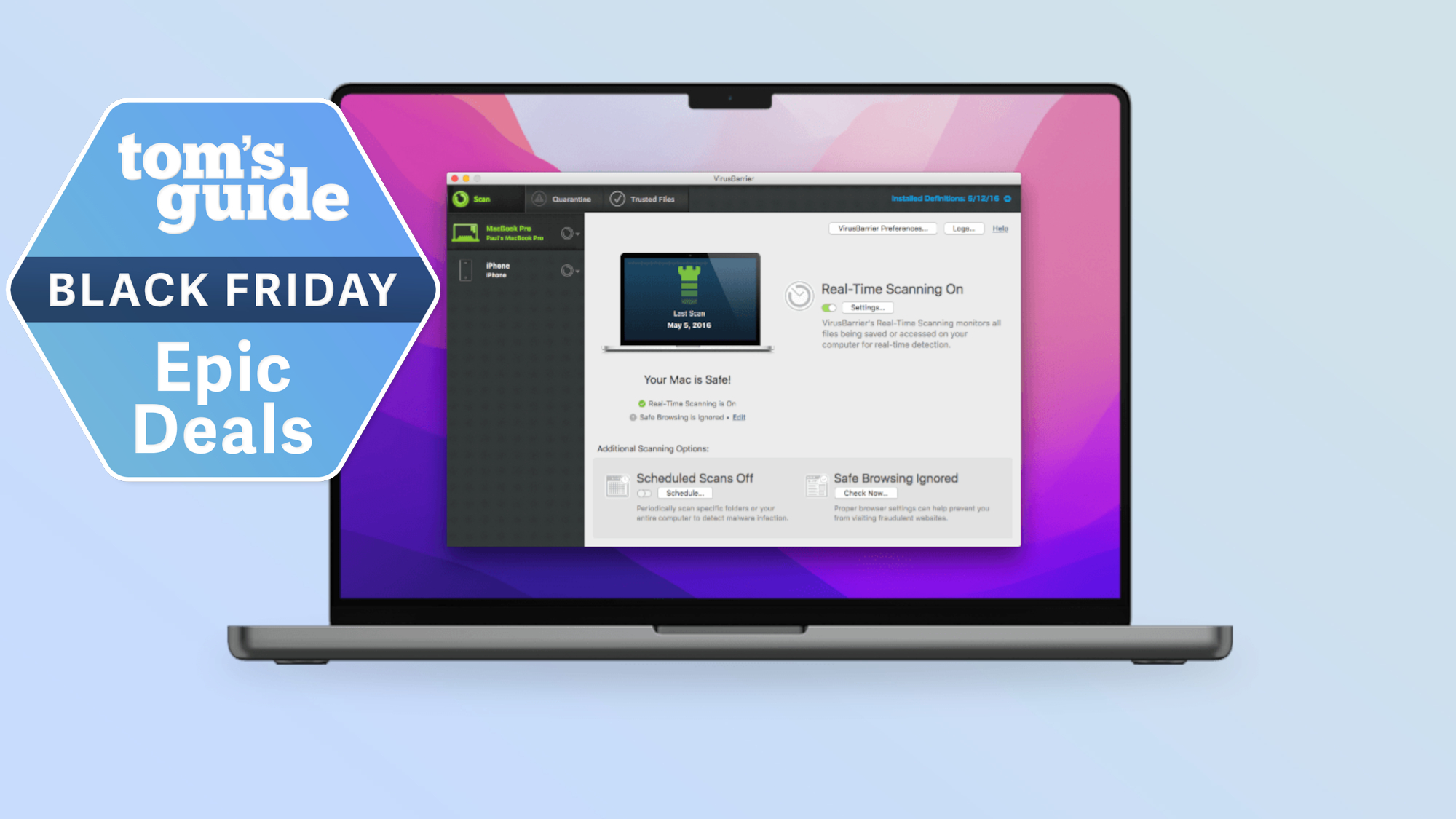 Intego running on a Macbook