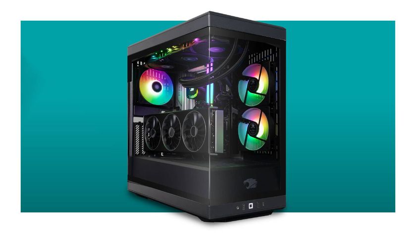 iBuyPower Y40 gaming PC with AMD Radeon RX 7900 XT graphics card on a blue background