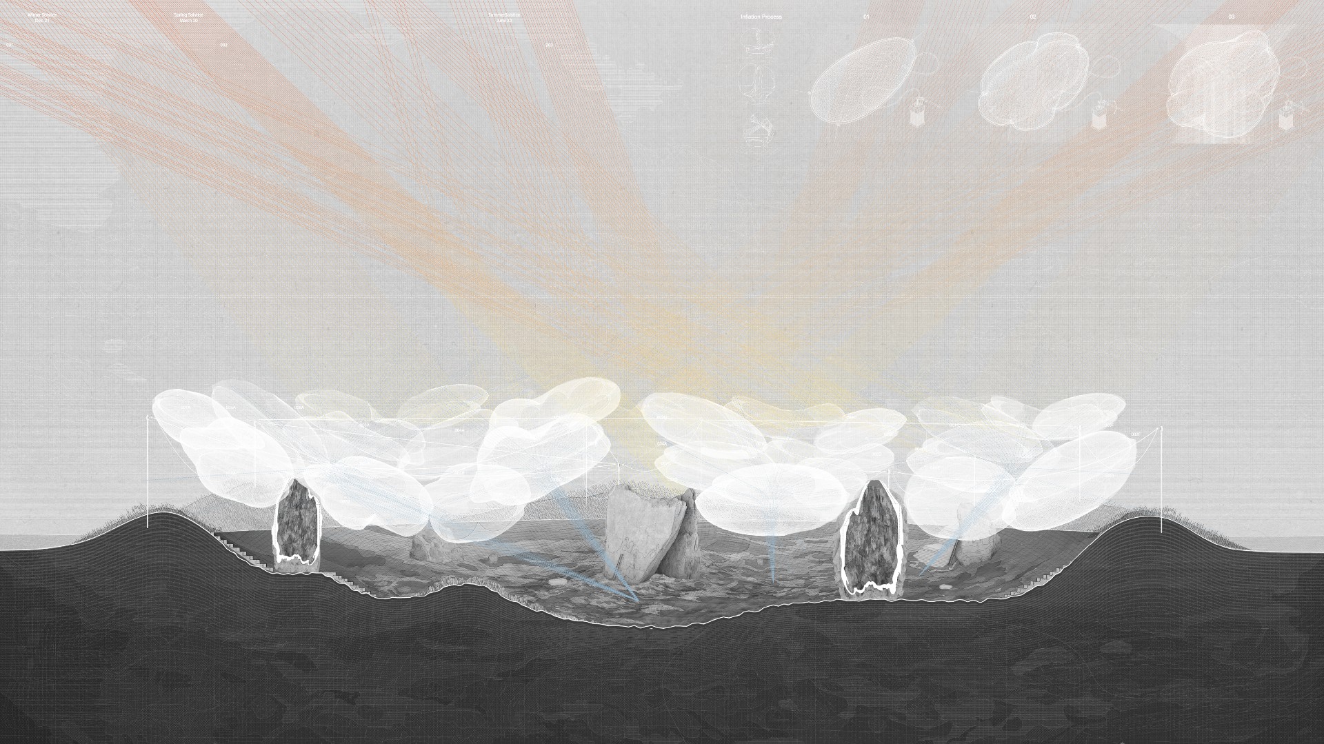 Cross section from Matthew Avallone architecture thesis