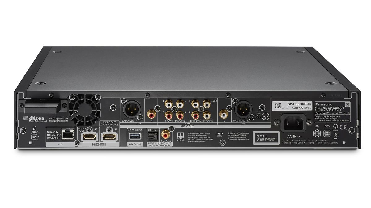 Panasonic DP-UB9000 rear panel