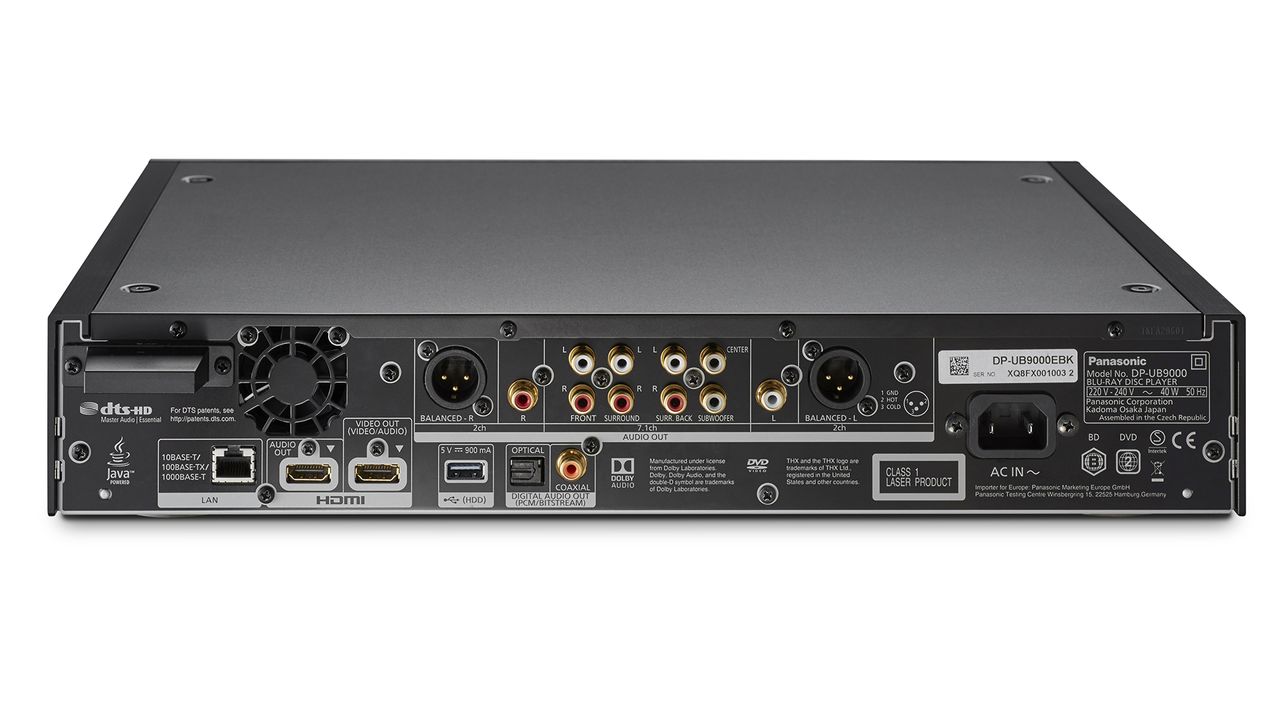 Panasonic DP-UB9000 rear panel