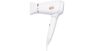 white and rose gold T3 Featherweight Dryer, one of w&h's picks for the best hair dryers for fine hair