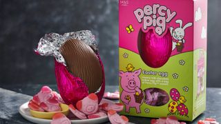 Percy Pig Milk Chocolate Egg, £5, which comes with a bag of Percy sweets!