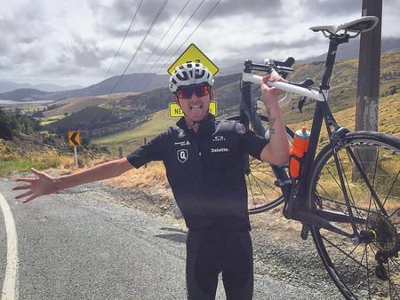 Keagan Girdlestone happy to be back on the bike again