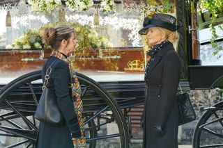 Disa O'Brien and Kathy Beale meet at Dot Branning's funeral