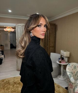 Jennifer Lopez's hair styled by Chris Appleton