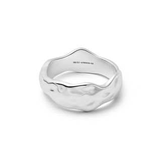 Organic Chunky Band Ring Sterling Silver