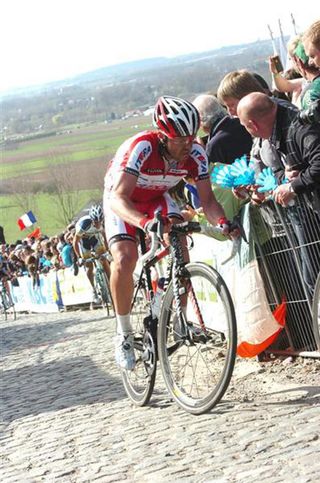 Katusha's Luca Paolini finished in seventh place