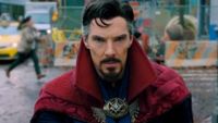 Doctor Strange wearing cape 