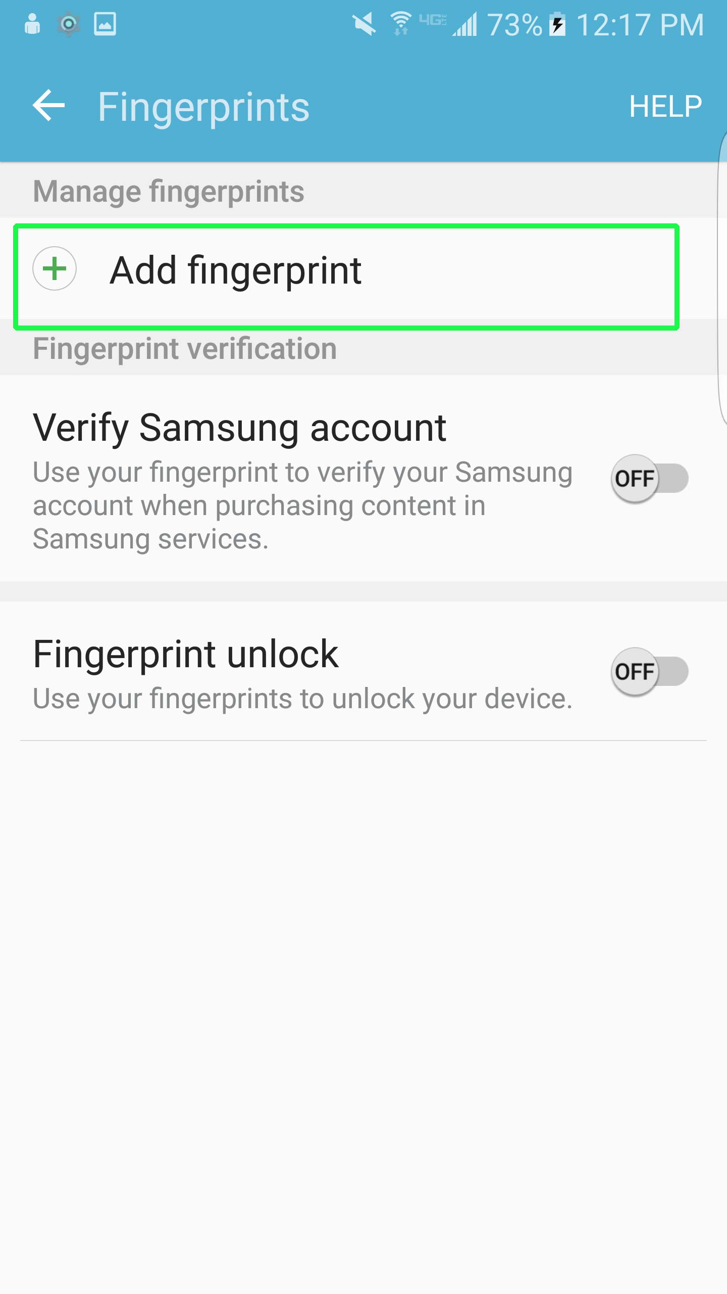 How to Set Up the Galaxy S7 Fingerprint Sensor Samsung Galaxy S7 User