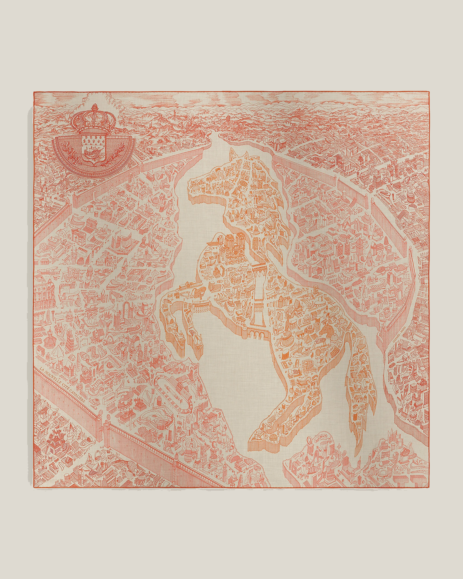 Herm&amp;egrave;s, La Nouvelle Cite Cavaliere Shawl 140