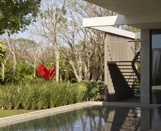 water and nature at Merida House by Gantous