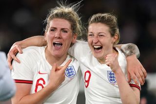 Millie Bright (left) with